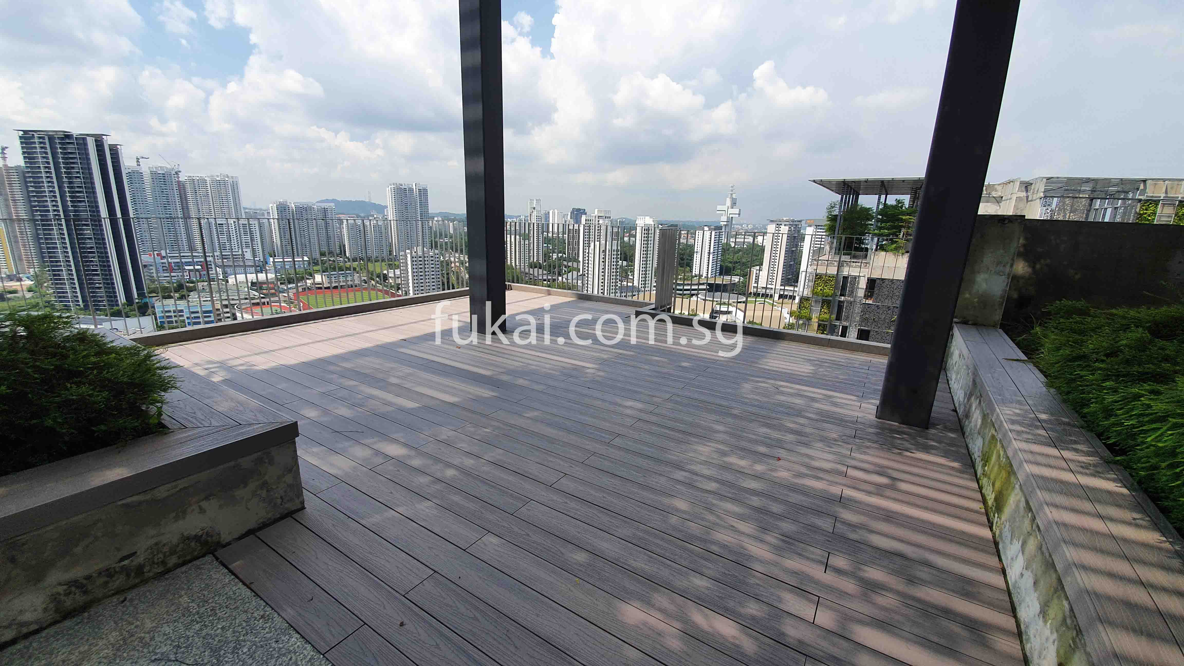 Pink Ivory Composite Deck Tiles